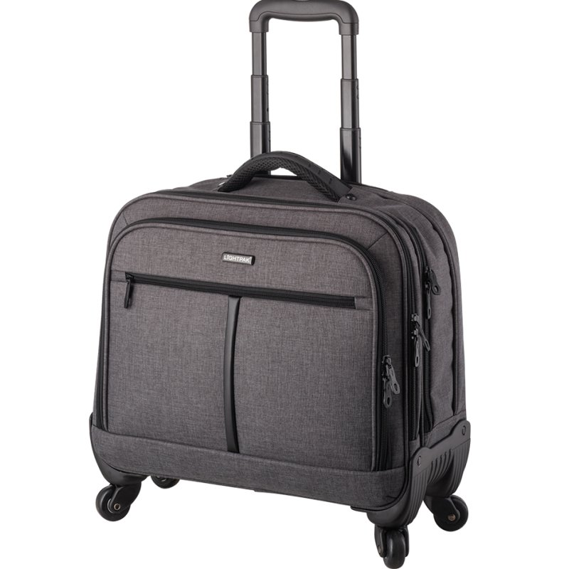 LIGHTPAK Business laptop trolley Phoenix grijs